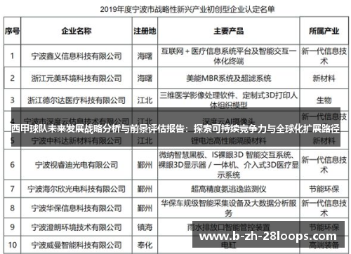 西甲球队未来发展战略分析与前景评估报告:探索可持续竞争力与全球化扩展路径 西甲球队未来发展战略分析与前景评估报告:探索可持续竞争力与全球化扩展路径